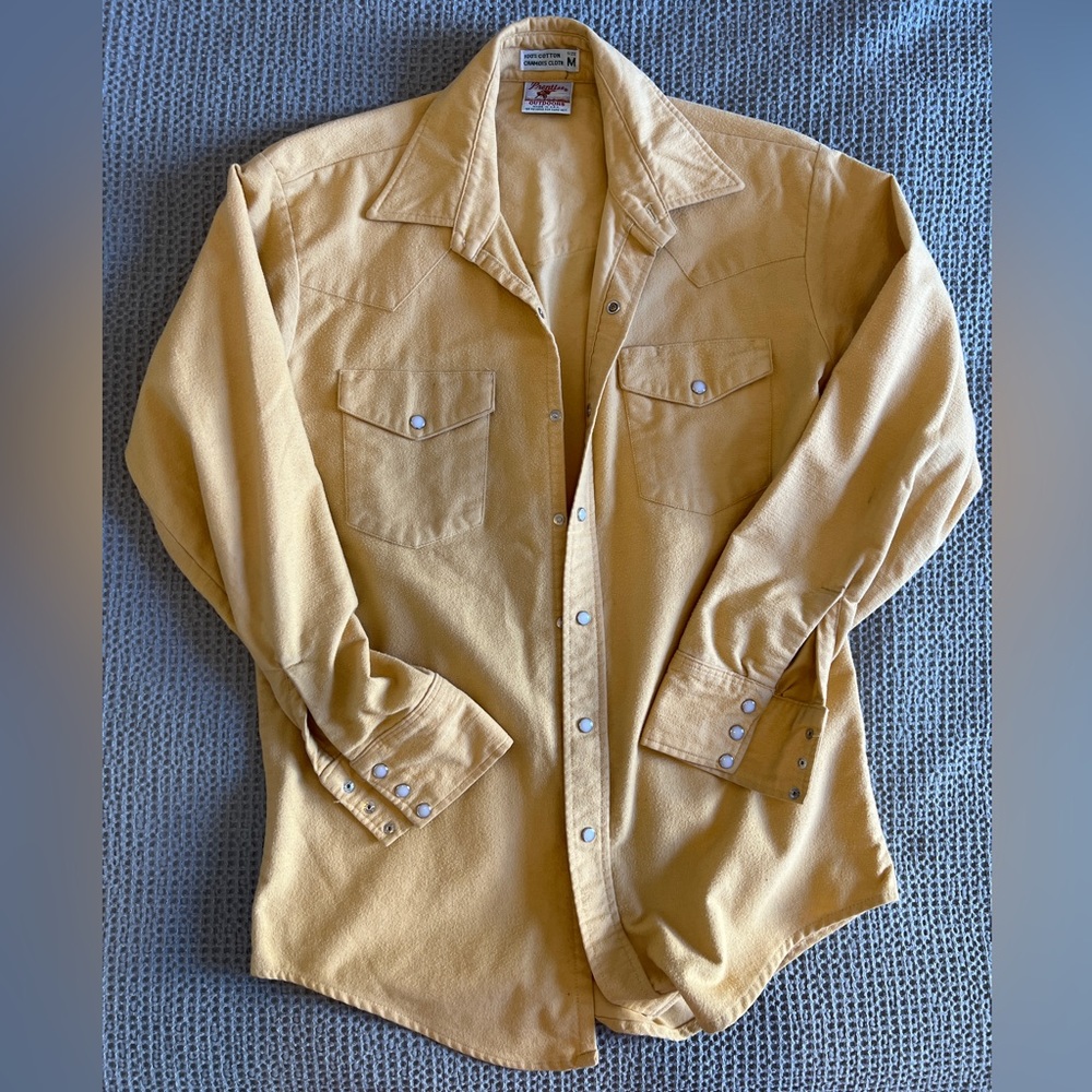 VINTAGE Prentiss Outdoors western shirt with pearl snaps, men’s M
